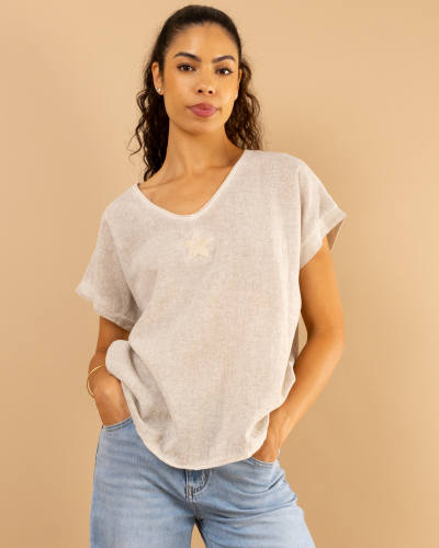 T-Shirt lin étoile