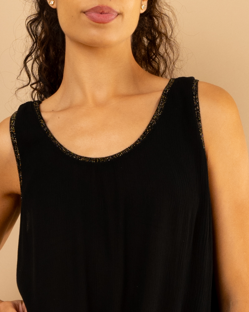 Débardeur col lurex