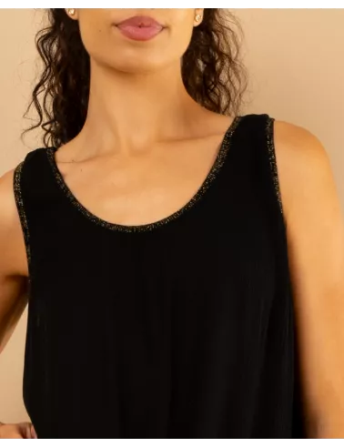 Débardeur col lurex