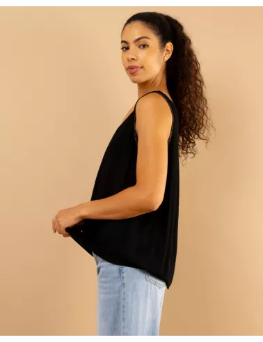 Débardeur col lurex