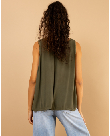 Débardeur col lurex