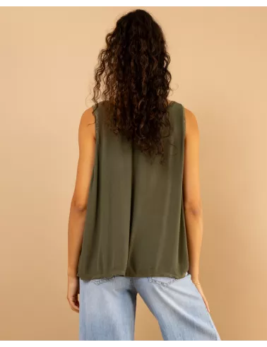 Débardeur col lurex