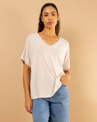 T-Shirt v lacet