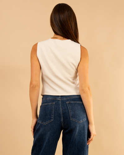 Gilet boutons dorés