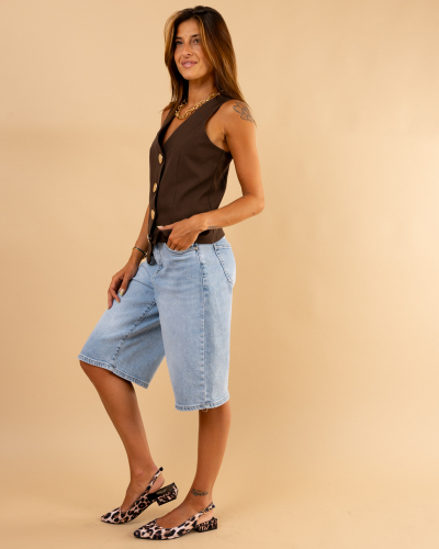 Gilet boutons dorés