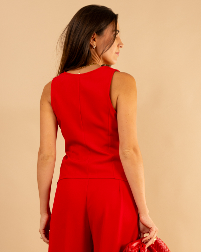 Gilet boutons dorés