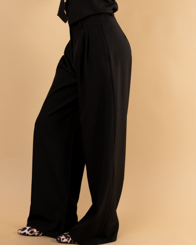 Pantalon pinces bouton