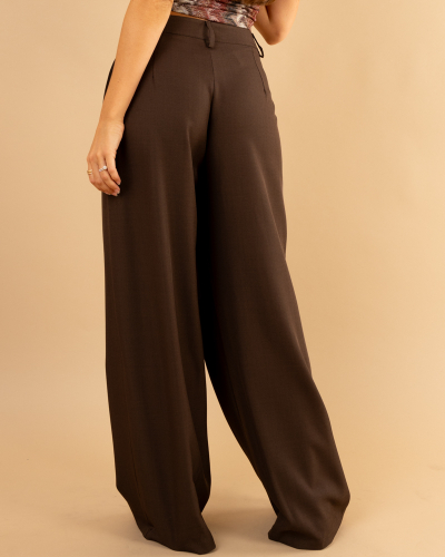 Pantalon pinces bouton