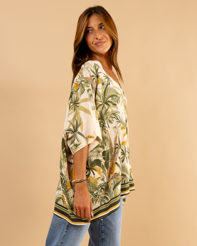 Blouse oversize tropical