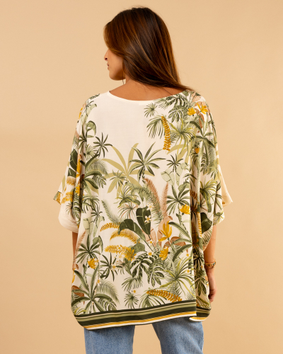 Blouse oversize tropical