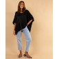 Blouse oversize satin