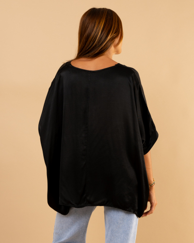 Blouse oversize satin