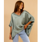 Blouse oversize satin