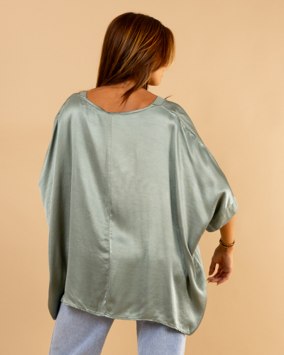 Blouse oversize satin