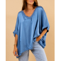 Blouse oversize satin