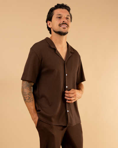 Chemise nid d'abeille
