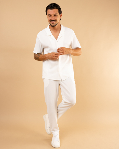 Chemise nid d'abeille