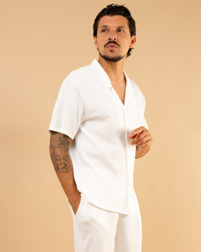 Chemise nid d'abeille