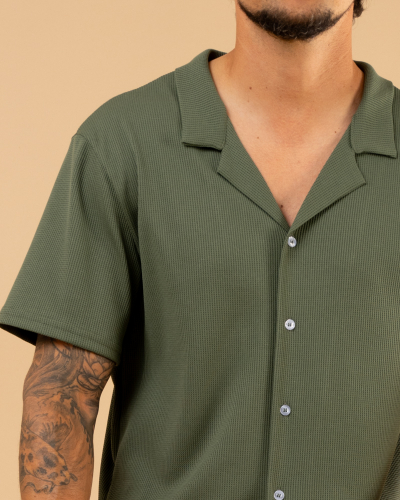 Chemise nid d'abeille