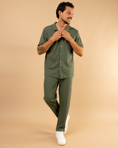 Chemise nid d'abeille