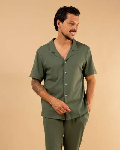 Chemise nid d'abeille