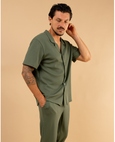 Chemise nid d'abeille