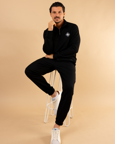Sweat zip fleur