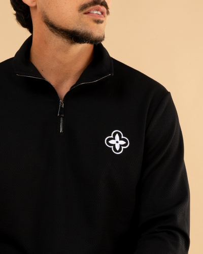 Sweat zip fleur