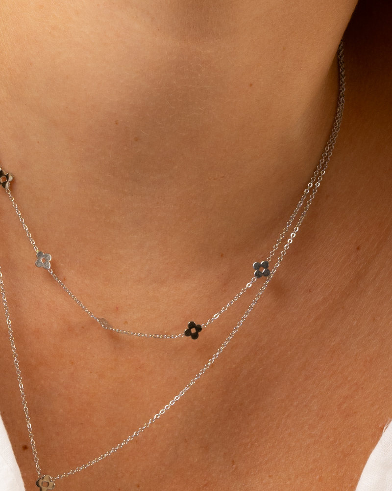 Collier double étoiles