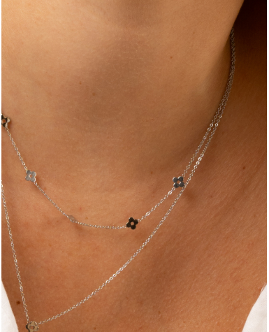 Collier double étoiles