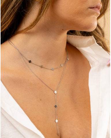 Collier double étoiles