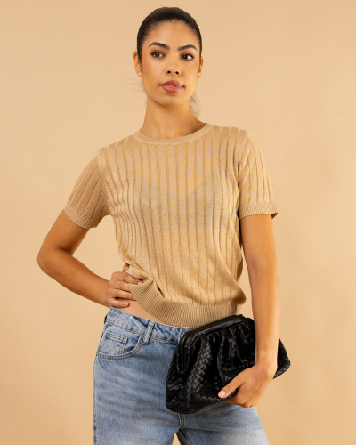 T-shirt maille lurex