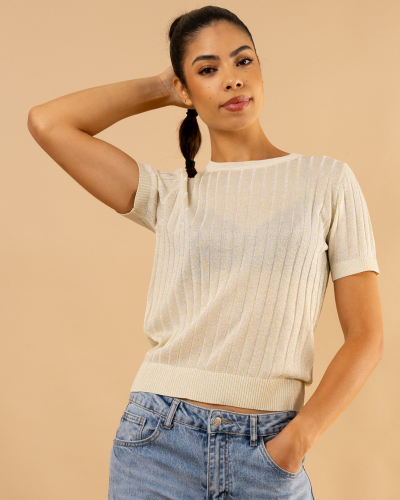 T-shirt maille lurex