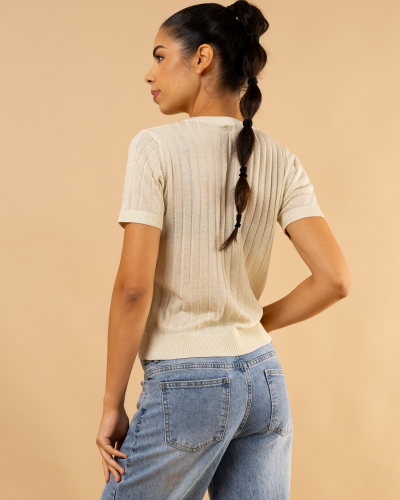 T-shirt maille lurex