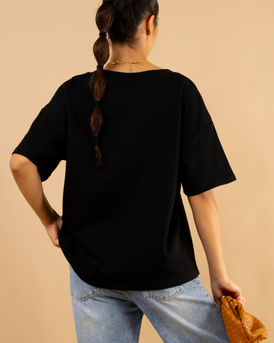 T-shirt épais col v