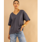 T-shirt épais col v