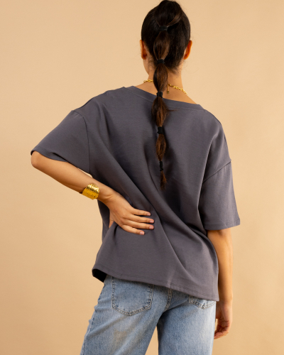 T-shirt épais col v