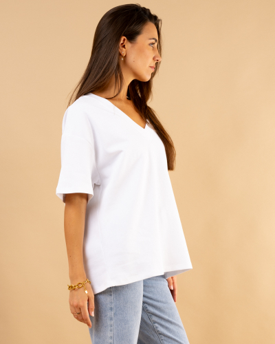 T-shirt épais col v