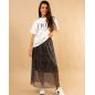Jupe lurex léopard