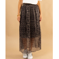 Jupe lurex léopard