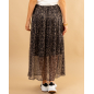 Jupe lurex léopard