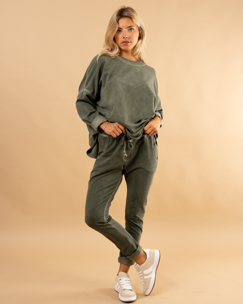 Jogging uni délavé