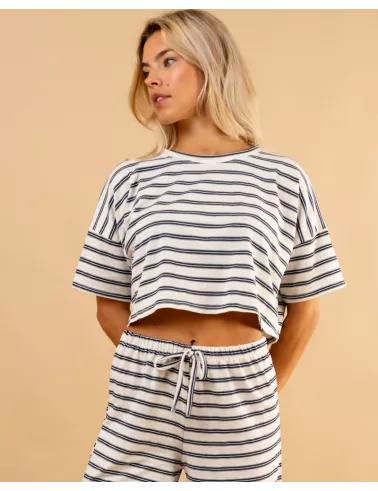 T-shirt rayé Marcel