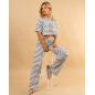 Pantalon large rayé Marcel