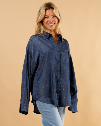 Chemise brut strass