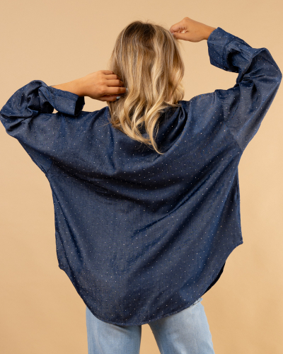 Chemise brut strass