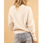 Pull boutons laine