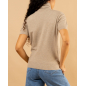 Pull manches courtes col roulé