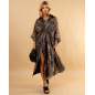 Robe longue imprimée léopard