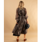 Robe longue imprimée léopard